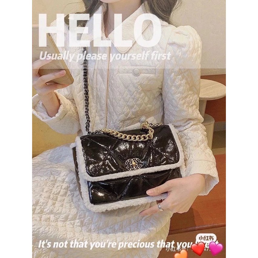 CHANEL CHANEL Tofu Bag Shoulder Messenger Bag Pillow Bag