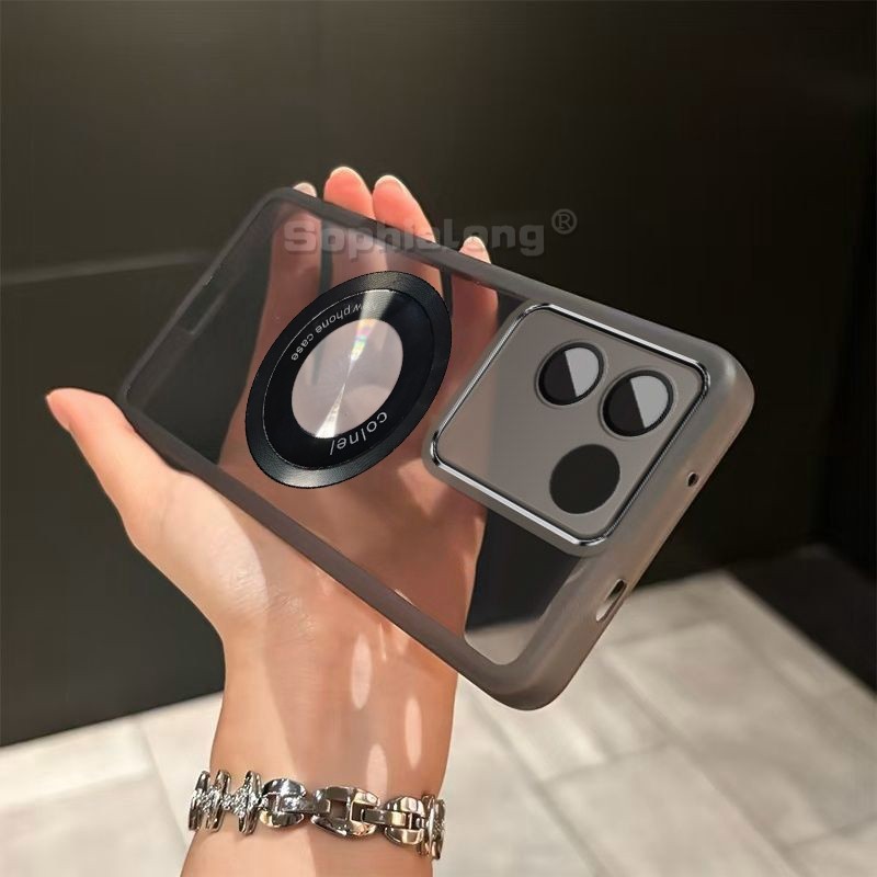 Soft Clear Cases สําหรับ Vivo S17E T2Pro IQOO Z7 Pro 5G V2285A พร้อมตัวป้องกันกล้อง Maha Mirror Magn