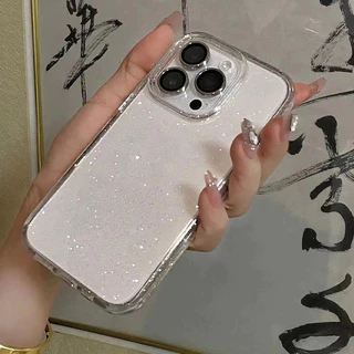 สำหรับ iPHONE 16 15 Pro Max 14 13 12 11 8Plus X Xs Xr Xs Max 6 7 8 Plus﻿ เคสโทรศัพท์ เคส แฟชั่น หรู ซิลิโคน ใส กากเพชร