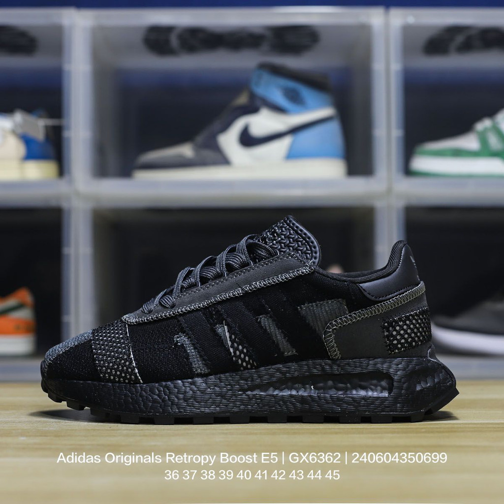 Originals Retro Racing Boost E5 Casual Sports Jogging Shoes with Popcorn Cushioning