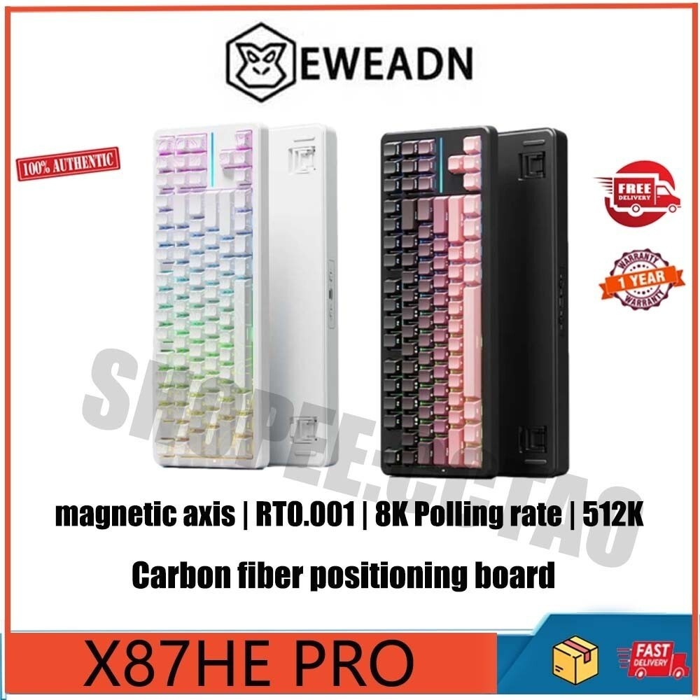 EWEADN X87He PRO highperformance 0.001 precision 512K scan rate wired 8K esports magnetic axis keybo