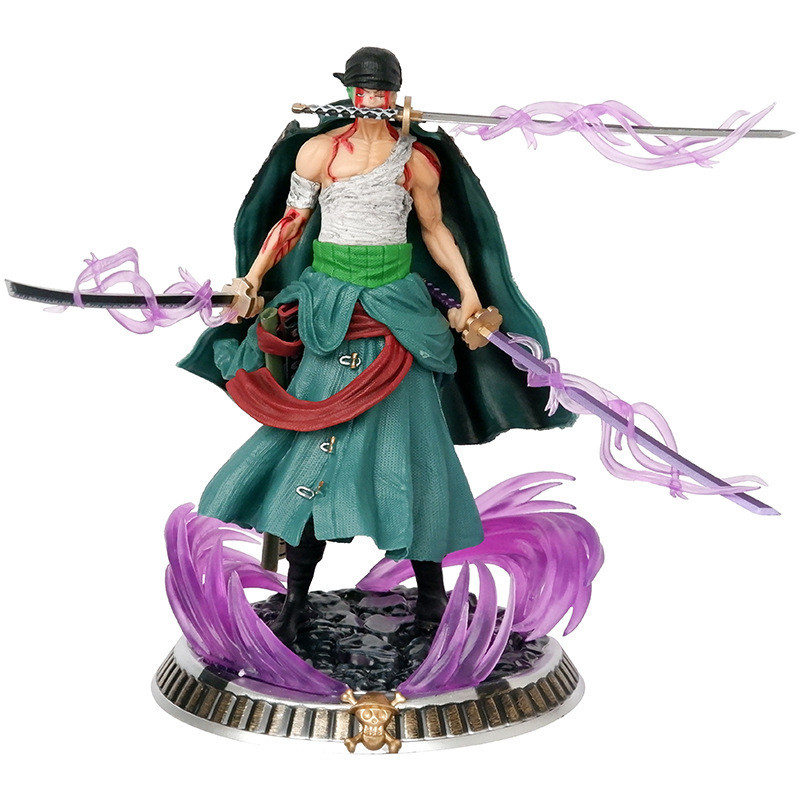 One Piece การต่อสู้ขนาดเล็ก Zoro Blooded Zoro Dream Series Zoro Sanji Luffy สามดาบสไตล์ Zoro อะนิเมะ