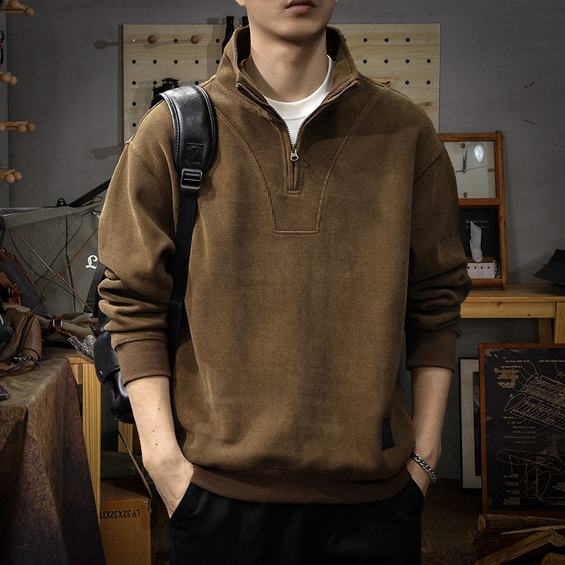 เสื้อฮู้ดผู้ชายคุณภาพสูง สไตล์ฮาราจูกุญี่ปุ่น