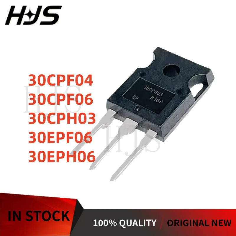 5PCS 30CPF04 30CPF06 30CPH03 30EPF06 30EPH06 TO-247 Field Effect ทรานซิสเตอร์