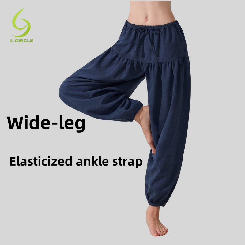 L.CIRCLE Yoga Sport Pant Wide-Leg Loose And Tapered At The Bottom