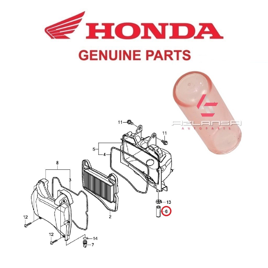 หลอดไวนิล 11x15x45 ( 17227-HC0-000 ) Super Cub & EX5 Dream 💯 อะไหล่