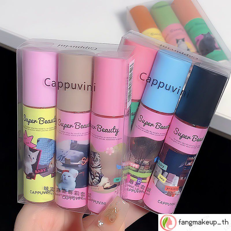 Soft Mist การออกแบบที่ไม่ซ้ํากัน เรียบเนียนและครีมอินเทรนด์ความงาม Matte ลิปสติก Vibrant สีหรูหรา Un