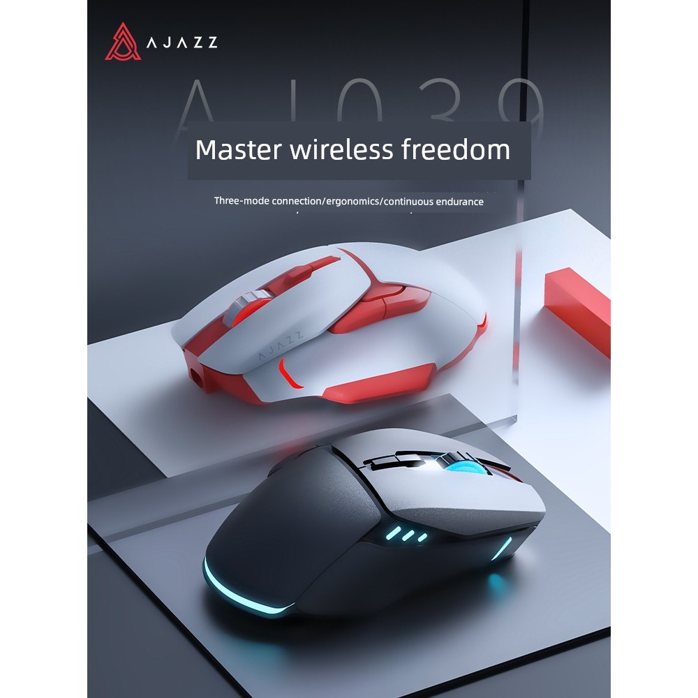 mouse wireless เมาส์บลูทูธ Black Jue AJ039 เมาส์สําหรับเล่นเกมไร้สายเกมแบบมีสาย Internet Cafe เฉพาะค