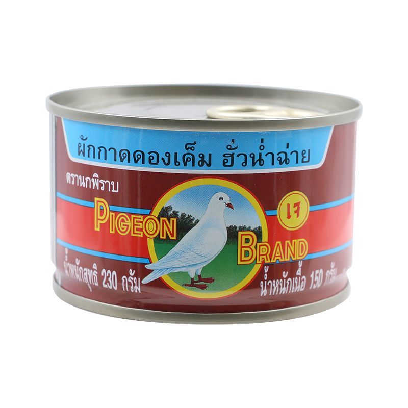 นกพิราบผักกาดดองเค็มฝาดึง 230กรัม Pigeon Mustrad Pickled 230G [หมายเลขบาร์โค้ด 8850035000313 ]