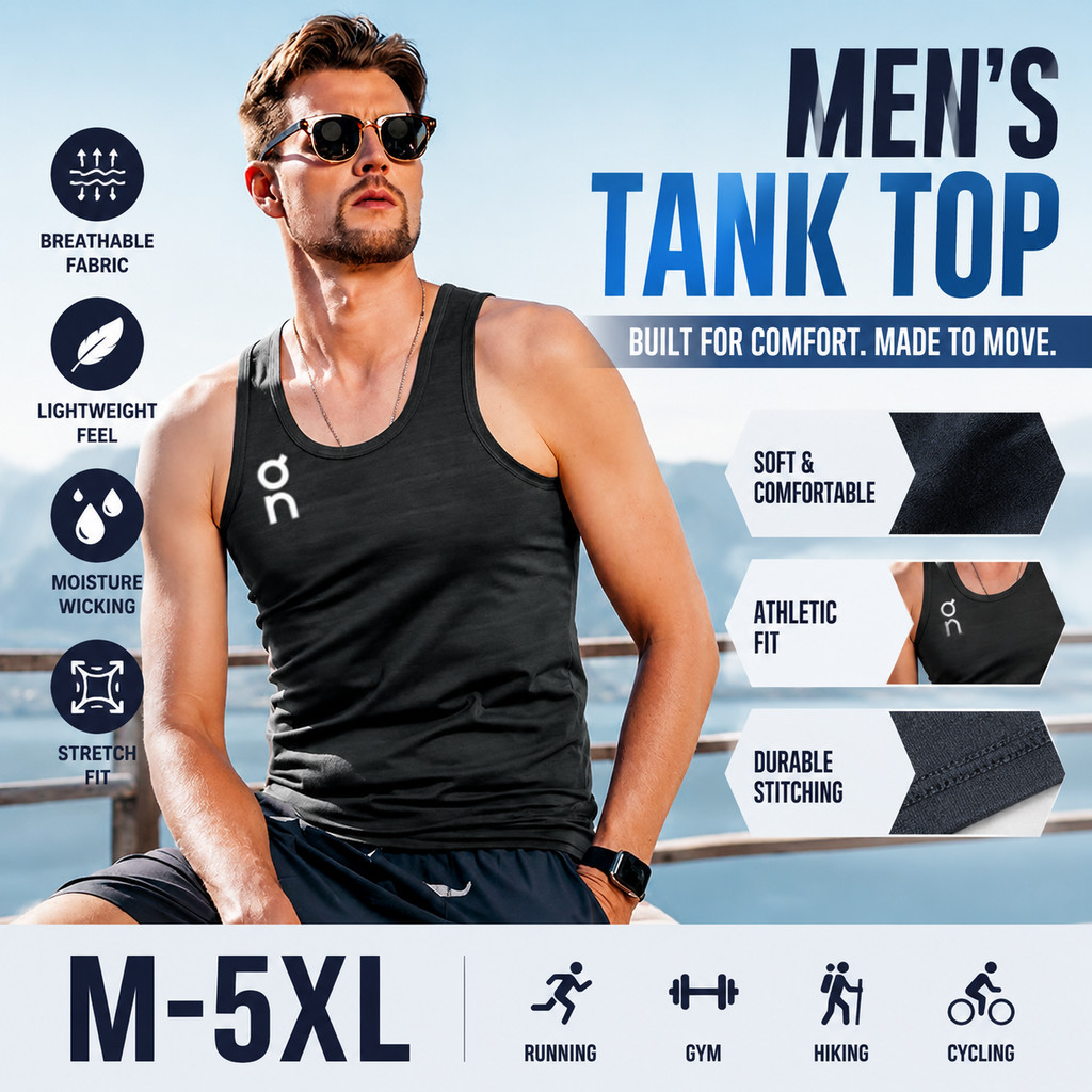 ผู้ชายกีฬาเสื้อกั๊กฤดูร้อนแขนกุด Bottoming Top ผู้หญิงสไตล์เดียวกันหลวม Breathable Quick-Drying Fitness Training Running Casual Undershirt M-5XL