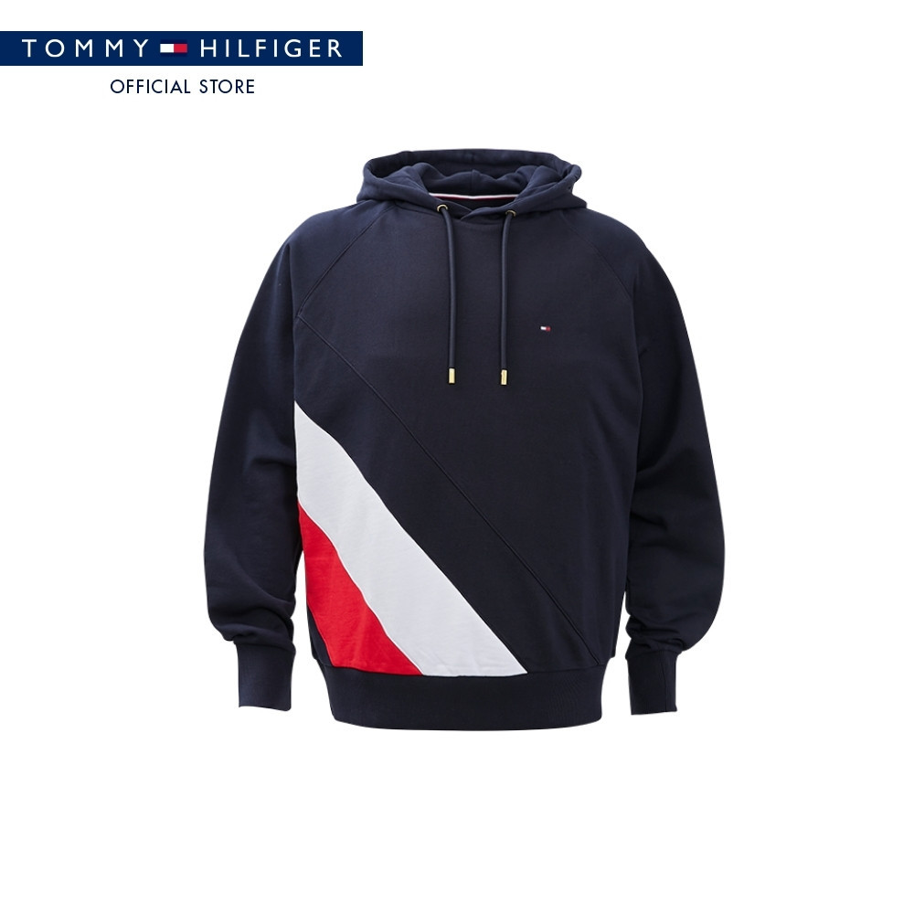 [Special Collection]Tommy Hilfiger เสื้อสเวตเตอร์ ผู้ชาย รุ่น XM0XM05787 DW5 - สีน้ำเงิน