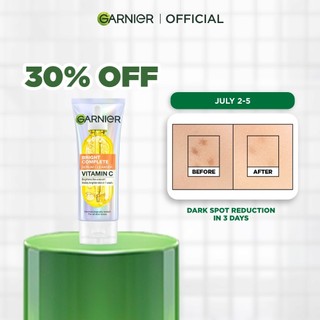 NEW Garnier Vitamin C Serum Cleanser Foam Wash (100ml) - Instant Brighter Skin In 1 Wash