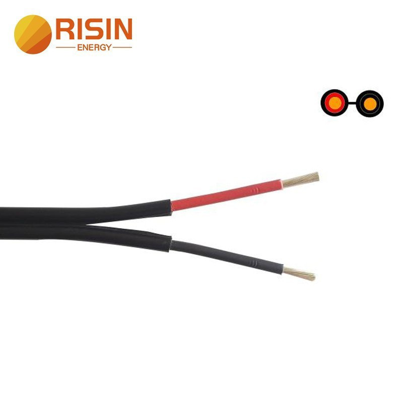 Dual Core 4mm2 6mm2 PV สายสีดําสีแดง MC4 Solar Eextension สายไฟสําหรับ PV โมดูลการตั้งค่า