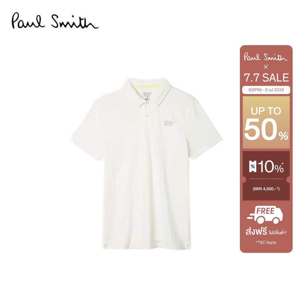 Paul Smith เสื้อโปโลเชิ้ตผู้ชาย รุ่น M1R-41426-VPENG-02 สี Off-White