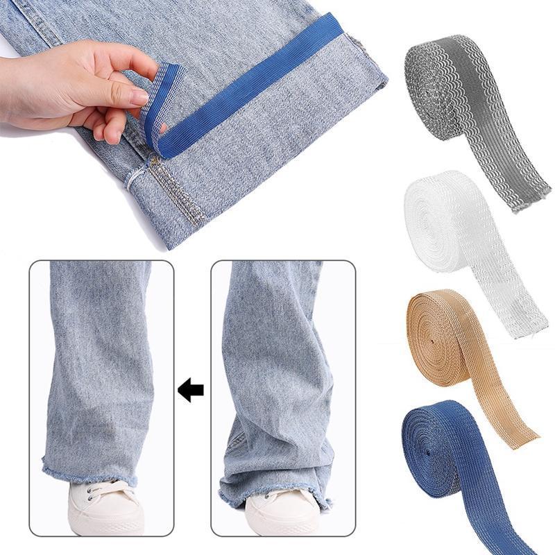 3/5/10M Self-Adhesive Pants Mouth Paste Iron-on Pants Edge Shorten Hemming Tape