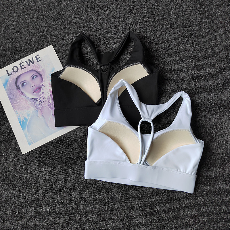 sport bra sport bar ผู้หญิง เสื้อผ้าโยคะหญิงฟิตเนสสวยกลับคงที่ถ้วยชุดชั้นในกีฬาเสื้อกั๊กวิ่งออกกําลั