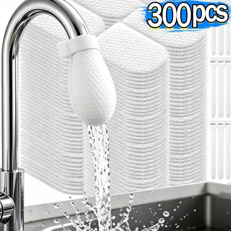 ถุงกรองน้ำก๊อก 300 ตา ตาข่ายไนล่อน กำจัดสนิม สิ่งเจือปน ตัวกรองน้ำรุ่นสากล ใช้ได้กับซิงค์ห้องครัว ห้องน้ำ