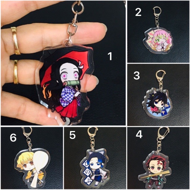 พวงกุญแจไมก้าอนิเมะ Kimetsu no yaiba พวงกุญแจ Kimetsu no yaiba