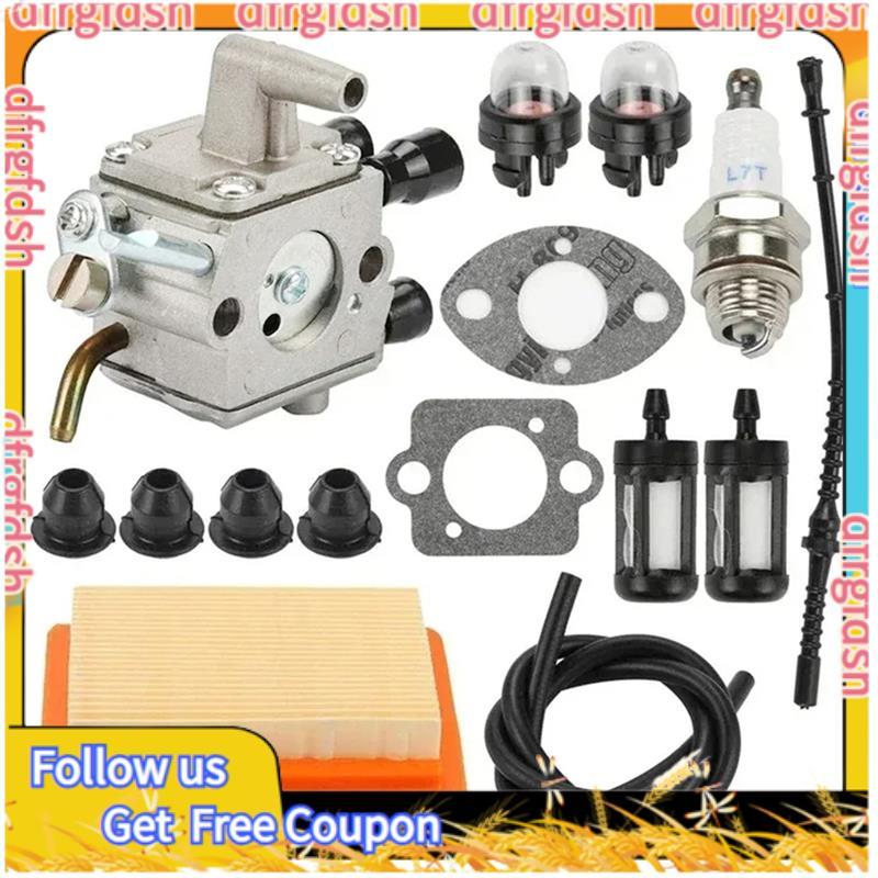 D & F คาร์บูเรเตอร์สําหรับ FS120 FS200 FS200R FS250 FS300 FS350 C1Q-S83 Trimmer Weedeater เครื่องตัด