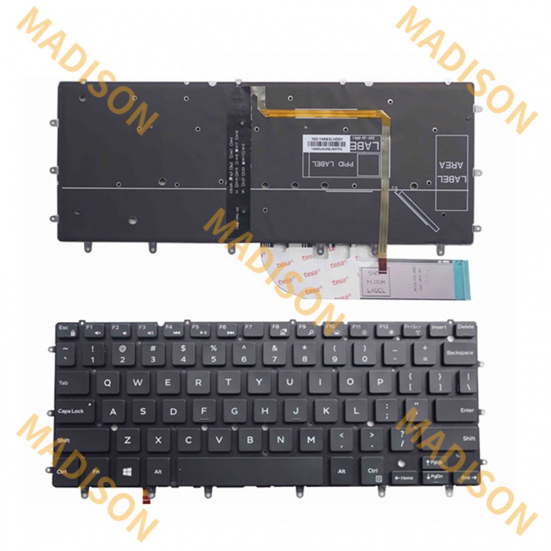 ใหม่สําหรับ Dell XPS 13 9343 13 9350 13 9360 แป้นพิมพ์ US backlit dkdxh