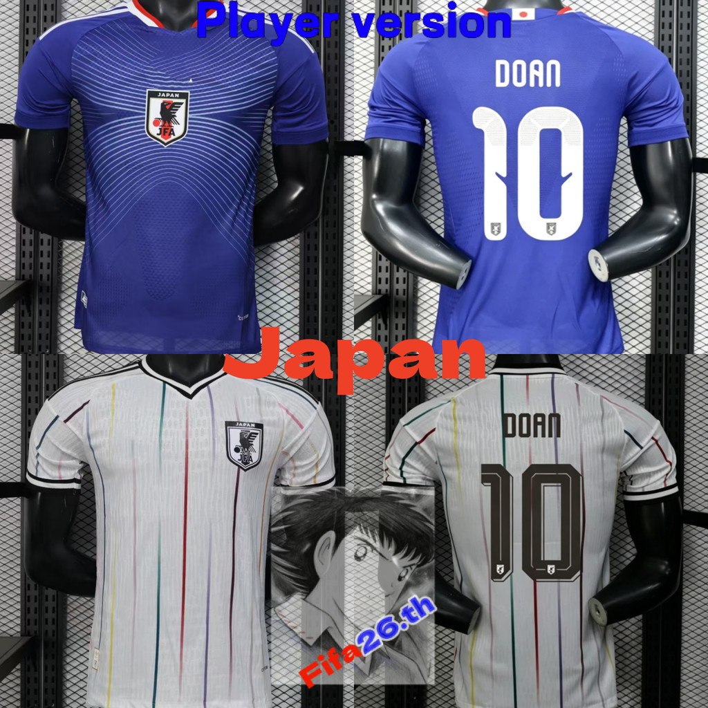 Player Style Japan World Cup Football Kit Soccer Jersey  ชุดฟุตบอลทีมชาติญี่ปุ่นสไตล์ผู้เล่น ฟุตบอลโลก