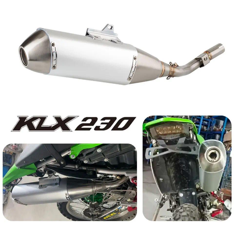 EM ท่อไอเสียรถจักรยานยนต์ สำหรับ Kawasaki KLX230L KLX230R 2020-2023 KLX230 พร้อมท่อเชื่อมต่อ klx 230