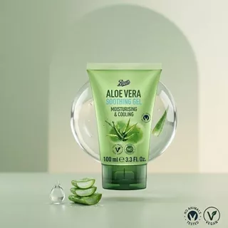 Boots Aloe Vera Soothing Gel 100 Ml บู๊ทส์ อโลเวร่า ซูทติ้ง เจล 100 มล. (เจลว่านหางจระเข้)