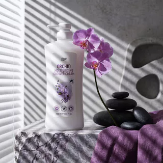Boots Orchid Moisturising Shower Cream 1000ml. บู๊ทส์ ออร์คิด มอยส์เจอร์ไรซิ่ง ชาวเวอร์ ครีม 1000มล.