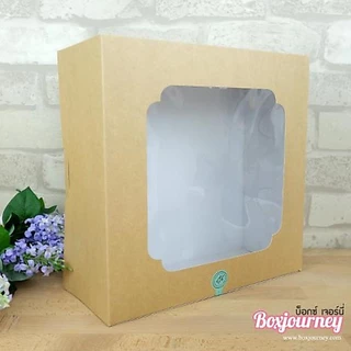 Boxjourney กล่องเค้ก 5 ปอนด์ ขนาด 33.5 x 33.5 x 13.8 ซม.(10 ใบ/แพ็ค)