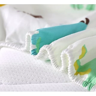 BabyBua ผ้าปูที่นอนเด็ก 120x65,70cm ขอบยางยืด ทำจาก cotton 100% ฝ้าย ผ้าปูเตียงเด็ก ปูเบาะนอนเด็ก พร้อมส่งจากไทย