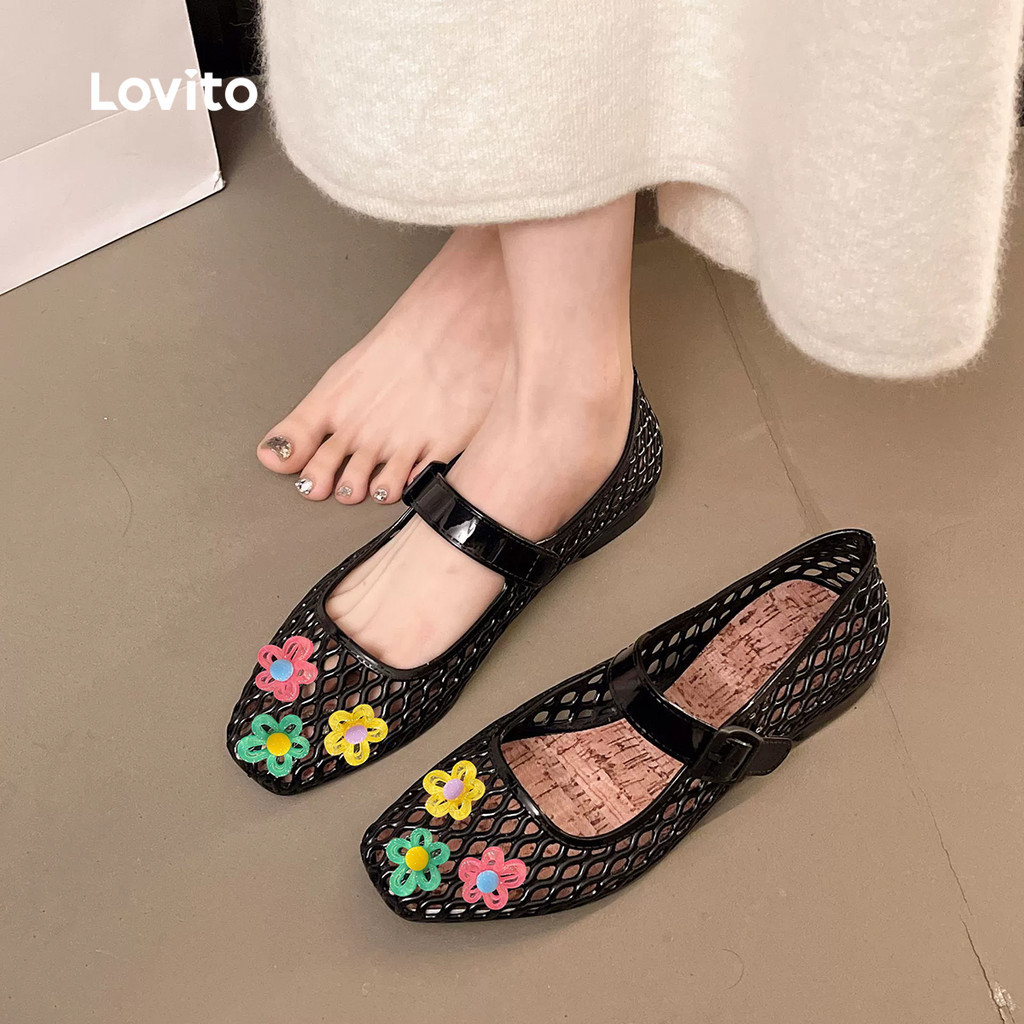 Lovito صندل نسائي بألوان متباينة — صورة 3