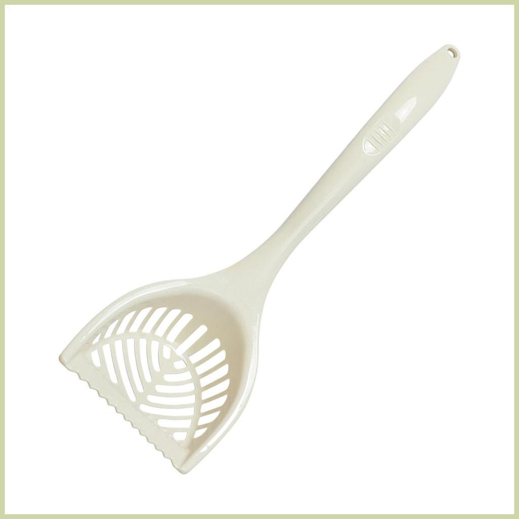 Cat Litter Scooper Ergonomic Non-Slip Grip Poop ทําความสะอาดลึกพลั่วแมว Scooper สําหรับบ้านในร่มห้องน้ํา fescantth