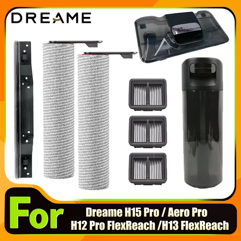 สําหรับ Dreame H15 Pro /Aero Pro / H12 Pro FlexReach / H13 FlexReach ลูกกลิ้งแปรง Hepa กรองอะไหล่ถัง