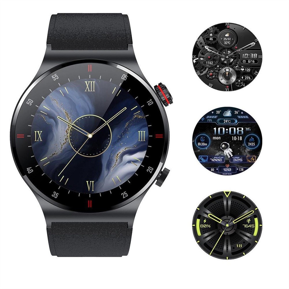 ใหม่ QW33 บลูทูธสมาร์ทนาฬิกาผู้ชายกีฬาฟิตเนส Tracker กันน้ํา Smartwatch หน้าจอ HD ขนาดใหญ่สําหรับ hu