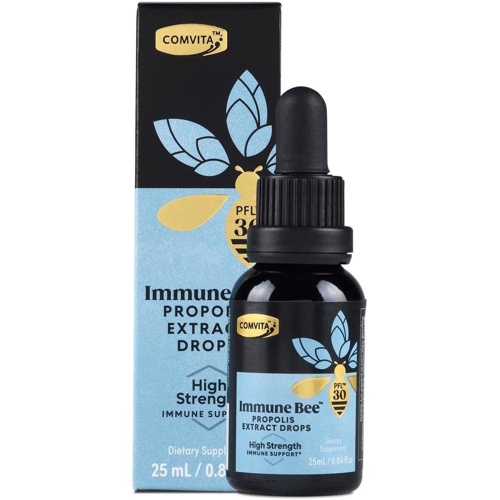 Comvita Extra Strength Bee Propolis Extract - รองรับภูมิคุ้มกันตามธรรมชาติ, หยดเพื่อสุขภาพช่องปาก, ข