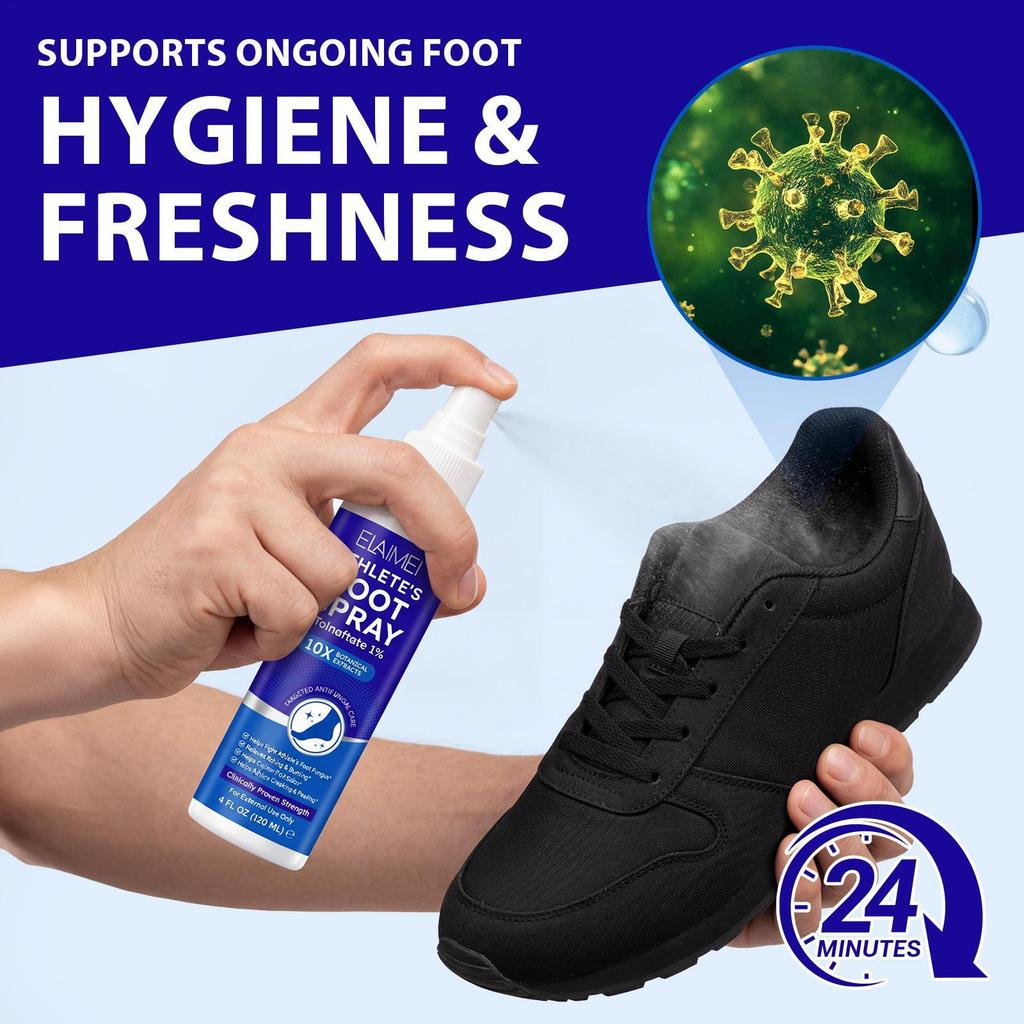 Athlete Foot Spray Itch Relief Quick-Drying Liquid 120ml Peeling Athlete Foot Spray mdysmy