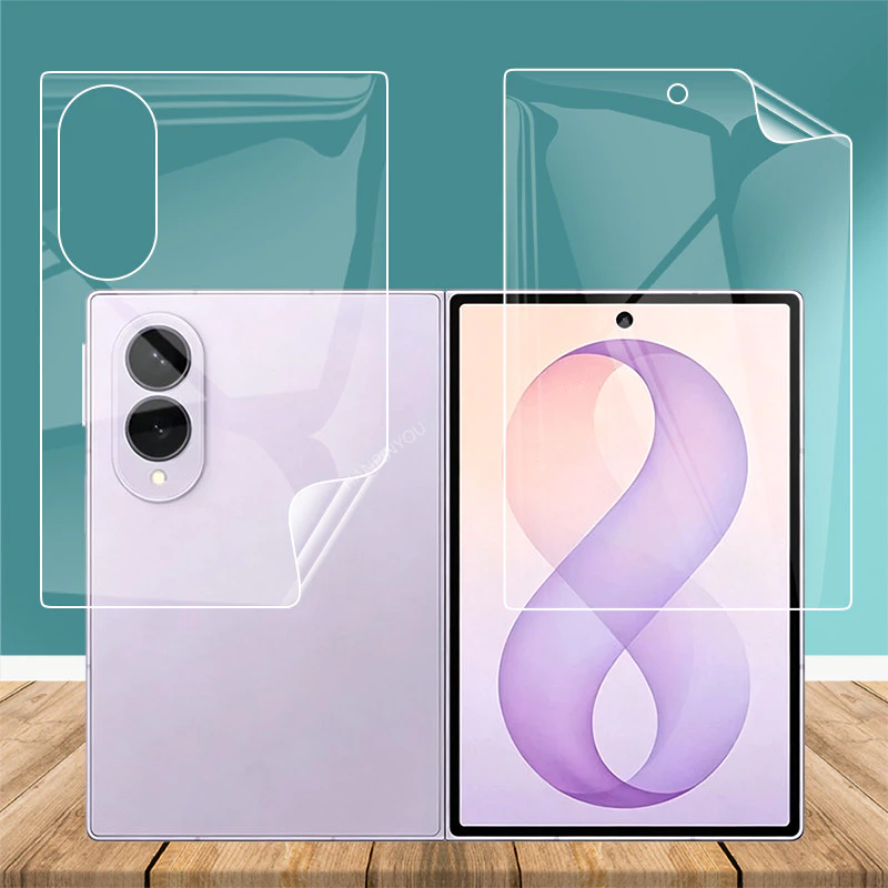 ฟิล์มไฮโดรเจลบางเฉียบสําหรับ Samsung Galaxy Z Fold8 Ultra Fold 8 กว้าง 5G Soft TPU ด้านหน้าด้านหลังคลุมทั้งหมดปกป้องหน้าจอฟิล์มป้องกันโปร่งใส (ไม่ใช่กระจกนิรภัย)