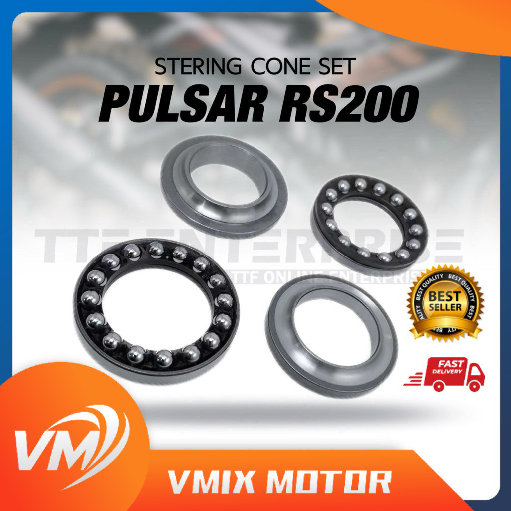 MODENAS PULSAR RS200 STERING CONE SET BEARING TAPAK HANDLE RS 200 RS200