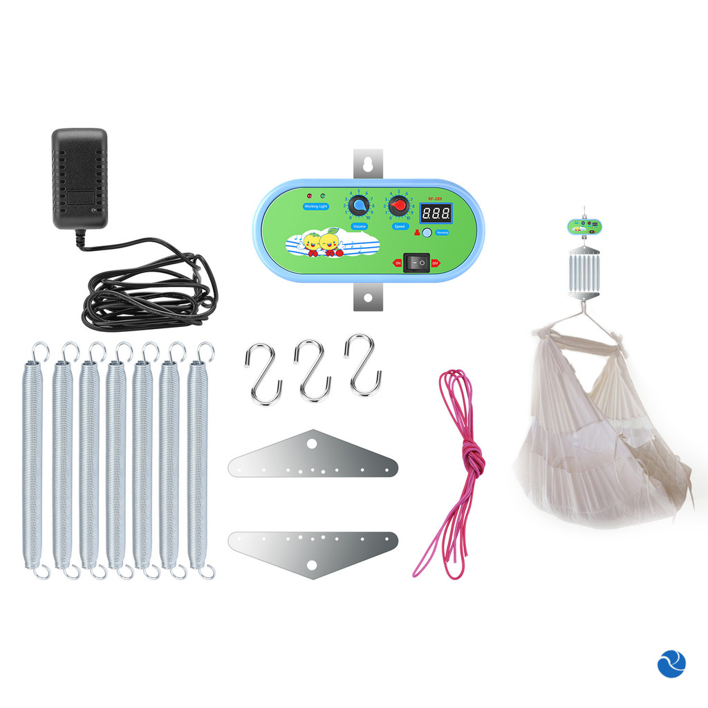 Electric Baby Swing Controller,Hanging Electric Cradle Control with Adjustable Timer Swing Spring fo
