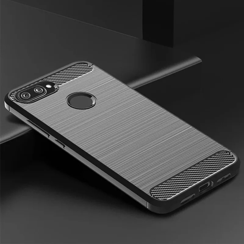 CASE XIAOMI MI 8 / 8 SE / 8 LITE / MI 9 / 9 SE SILICONE CARBON FIBER TPU DRAWING SLIM CASE PNEW