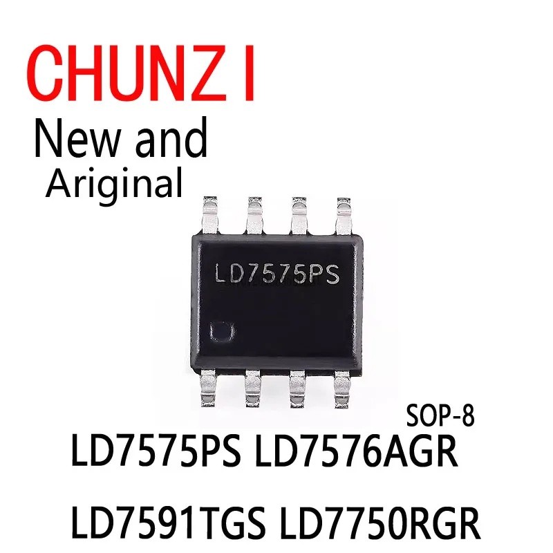 5 ชิ้นใหม่และต้นฉบับSMD LD7575 LD7576 LD7591 LD7750 SOP-8 LD75PS LD7576AGR LD7591TGS LD7750RGR Logic