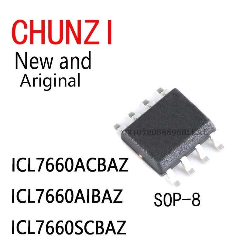 5PCS ใหม่และต้นฉบับ ICL7660 7660ACBAZ 7660AIBAZ 7660SCBAZ SOP-8 ICL7660ACBAZ ICL7660AIBAZ ICL7660SCB