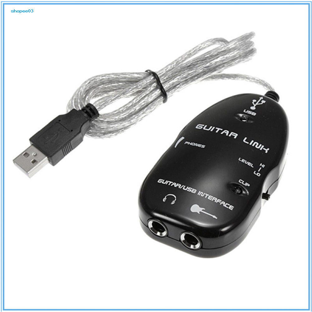 [Ky] Guitar to USB Interface Link PC Audio Recording Adapter Cable Connector Cord