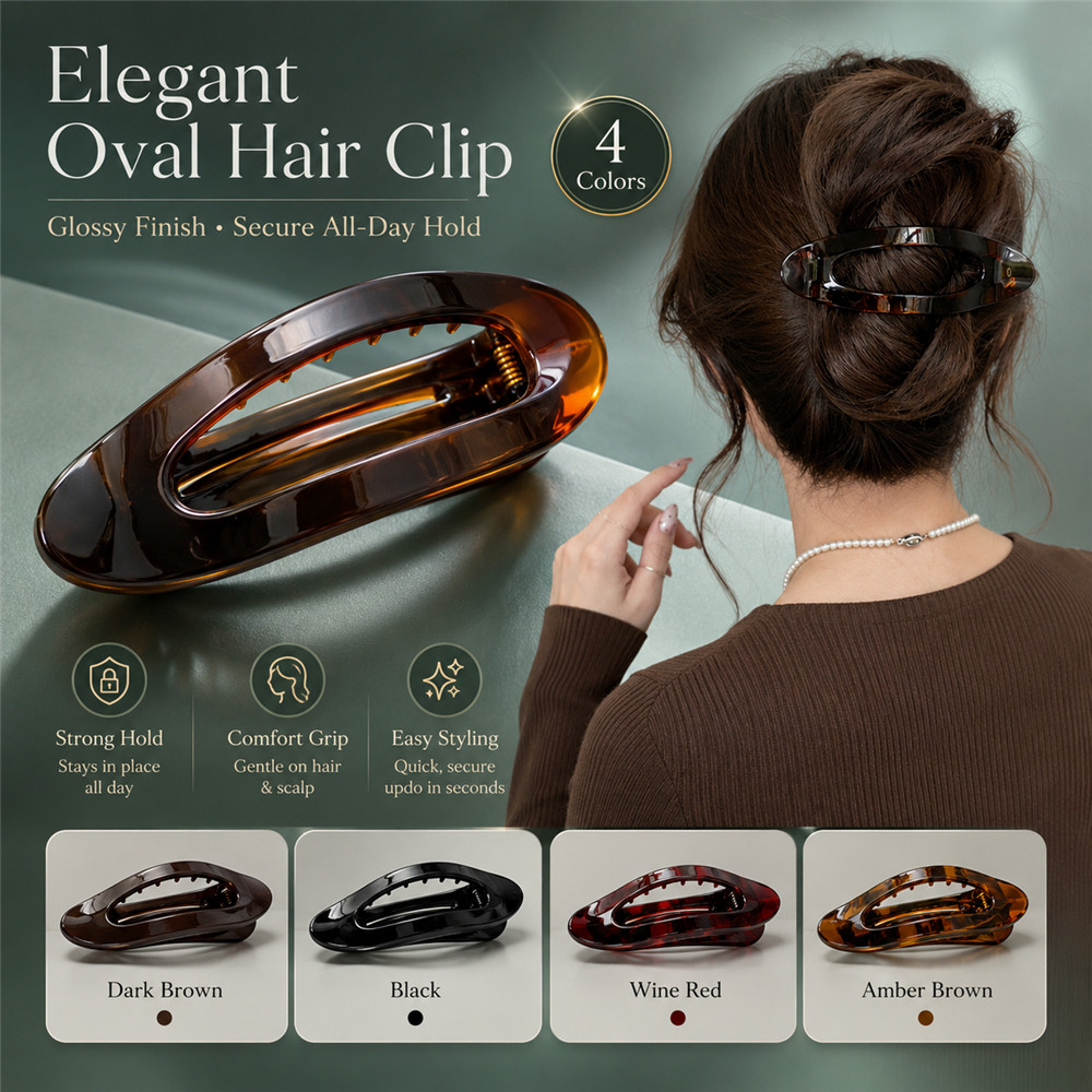 Duckbill กิ๊บติดผมผู้หญิง Elegant Updo Back Head Hair Claw คลิปตรงเครื่องประดับผมที่สะดวกสบาย