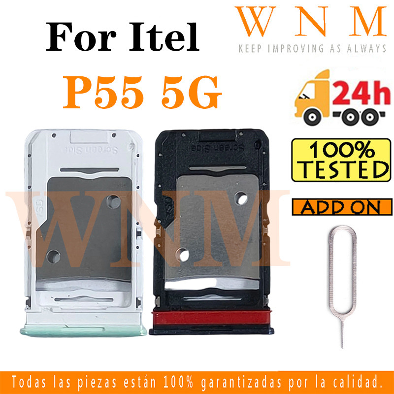 สําหรับ Itel P55 5G P661N P665L ถาดซิมผู้ถือบัตร Reader SD Slot อะแดปเตอร์เปลี่ยน Part