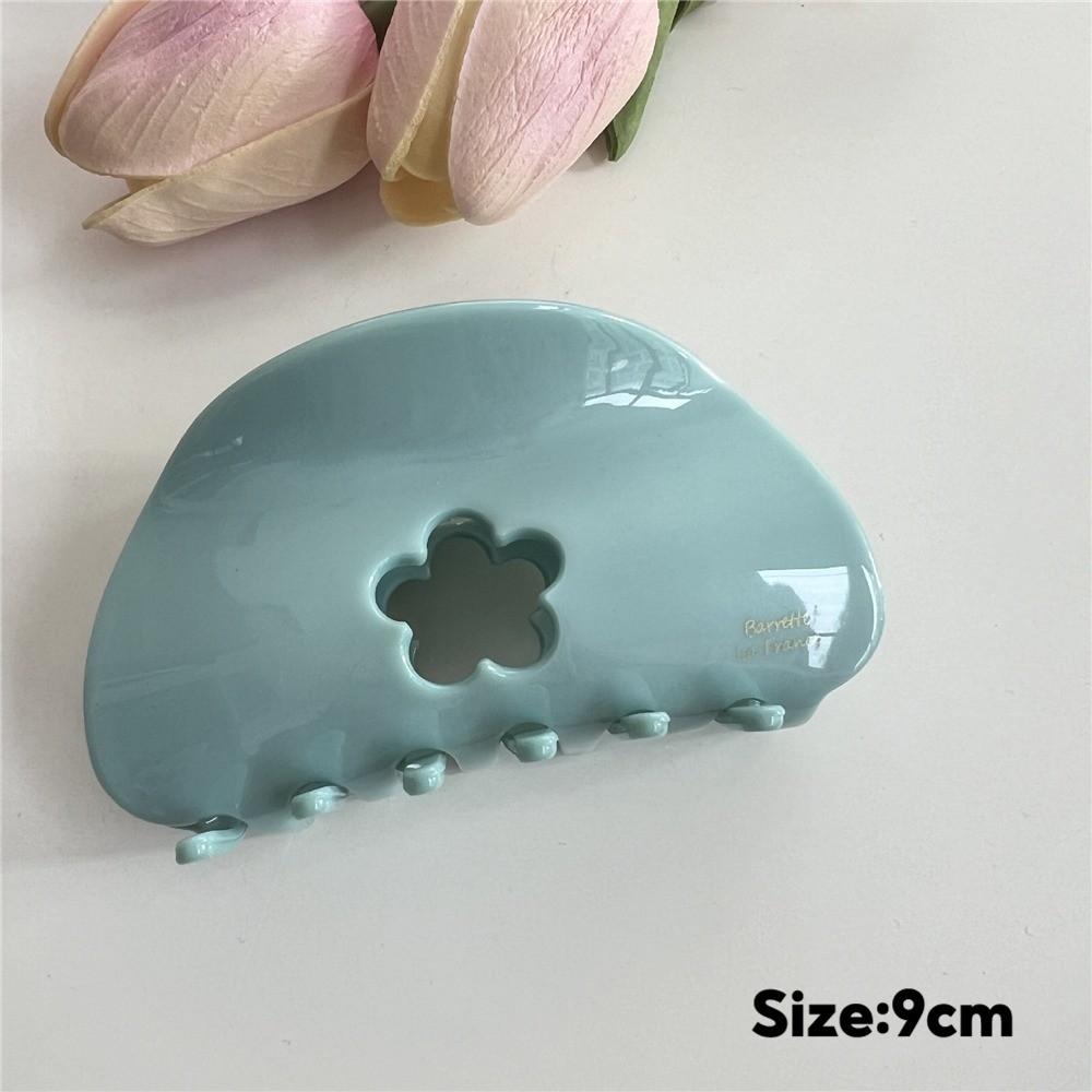 Simple All Build Hairclip ใหม่ Hollow ดอกไม้หวานขนาดเล็กสดผมหยิก Shark Hairclip เครื่องประดับผมหญิง — صورة 4