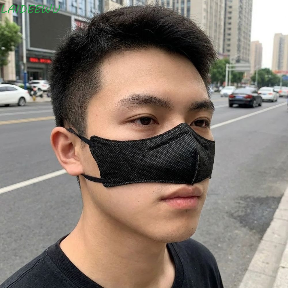 ลาเดวู 20ชิ้นฝาครอบจมูกทิ้ง,ฝุ่นระบายอากาศเครื่องฟอกอากาศหน้ากากจมูก,ป้องกันภูมิแพ้น้ําหนักเบาสีทึบไม่ทอป้องกันหมอกหน้ากากจมูกทุกวันใช