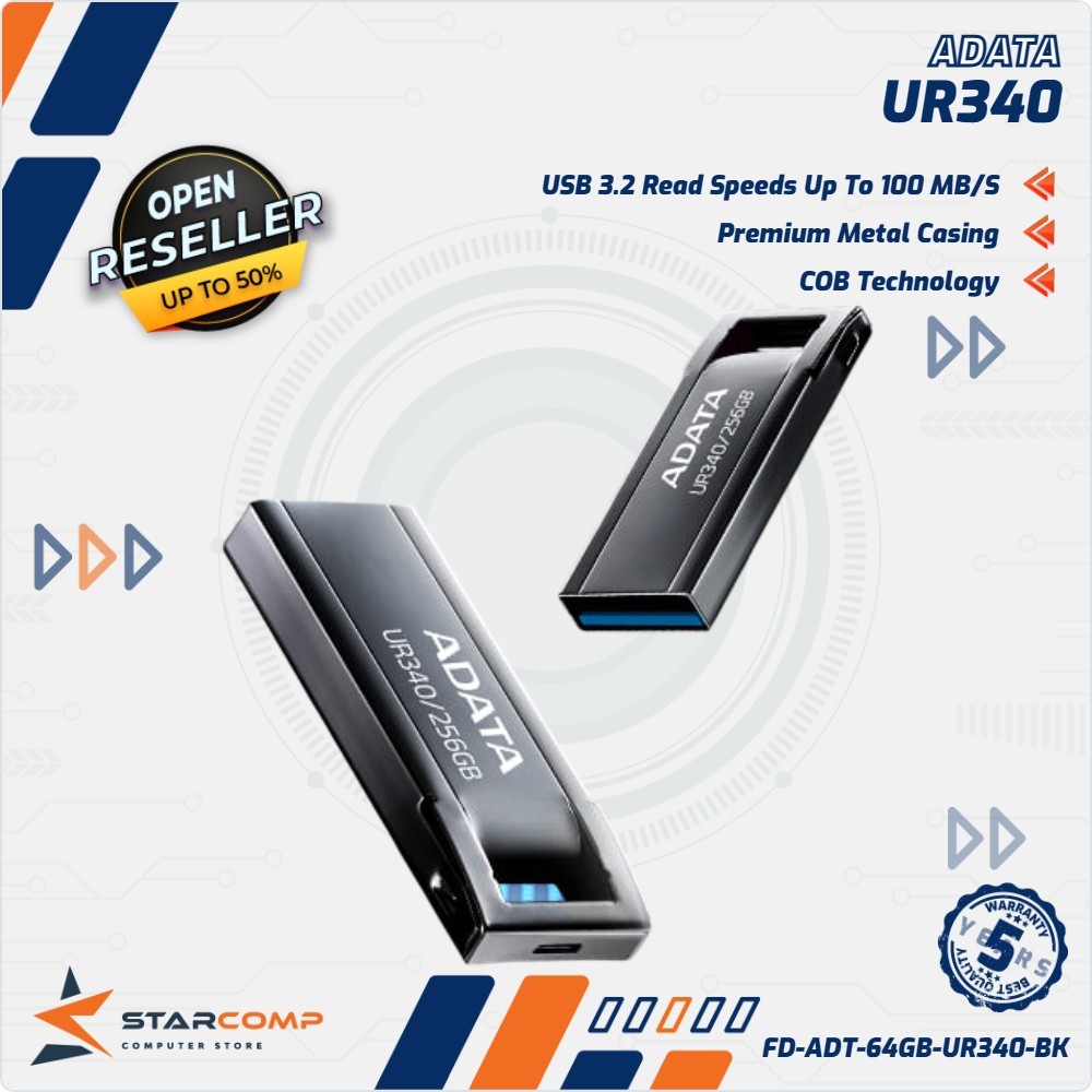ADATA UR340 การ์ดแฟลชสีดํา