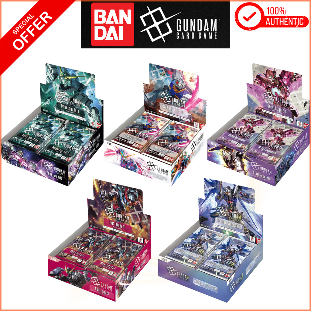 BANDAI Gundam Card Game Booster Box [GD01-05] Phantom Aria /Steel Requiem /Dual Impact /Newtype Risi