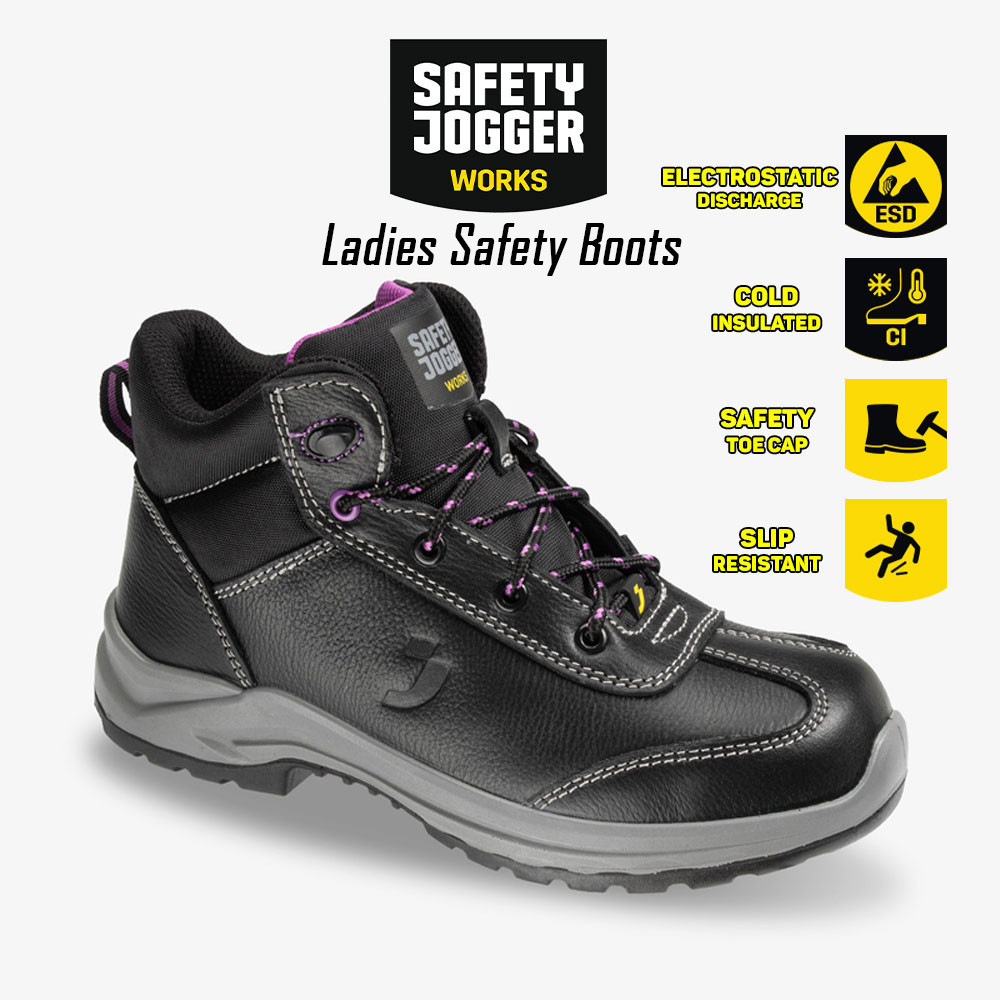Safety Jogger รองเท้านิรภัยผู้หญิง - สีดํา S96-085